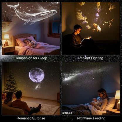 Portable Mini USB Starry Sky Projection Lamp | مصباح إضاءة نيوية صغير USB